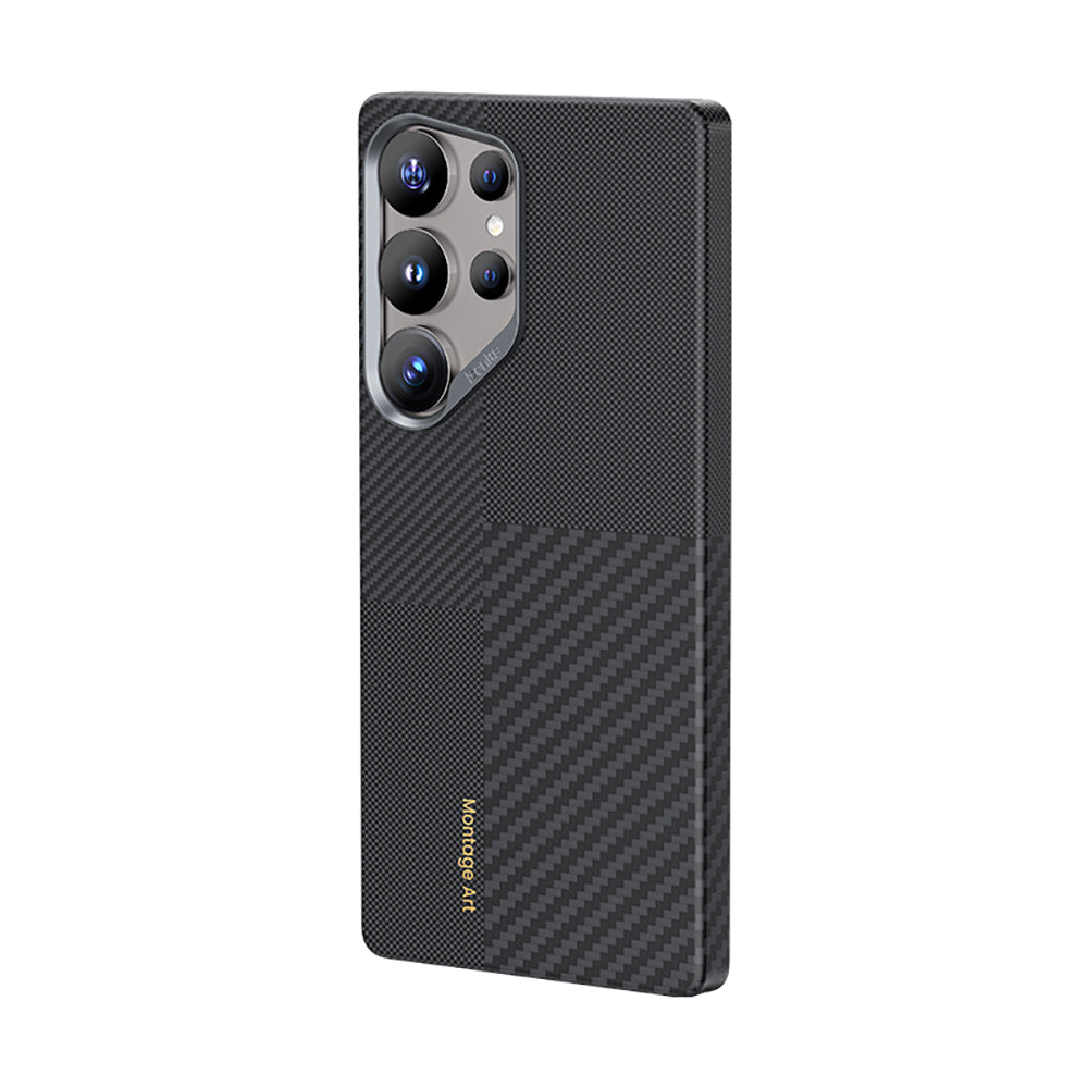 Benks Montage ArmorAir Galaxy S25 Ultra Kılıf M-safe Şarj Özellikli Karbon Fiber Kevlar Kılıf Benks Montage ArmorAir Galaxy S25 Ultra Kılıf M-safe Şarj Özellikli Karbon Fiber Kevlar Kılıf